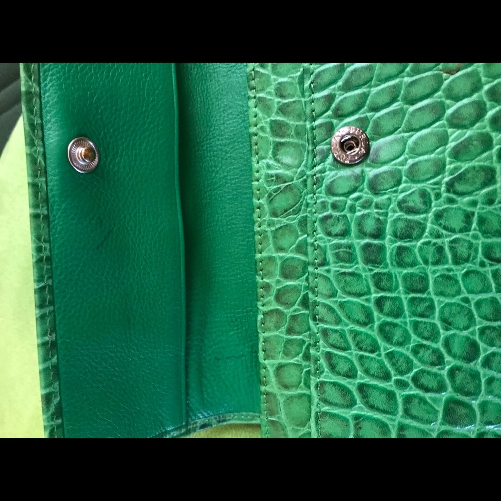 FURLA croc embossed leather wallet - Picture 5 of 8